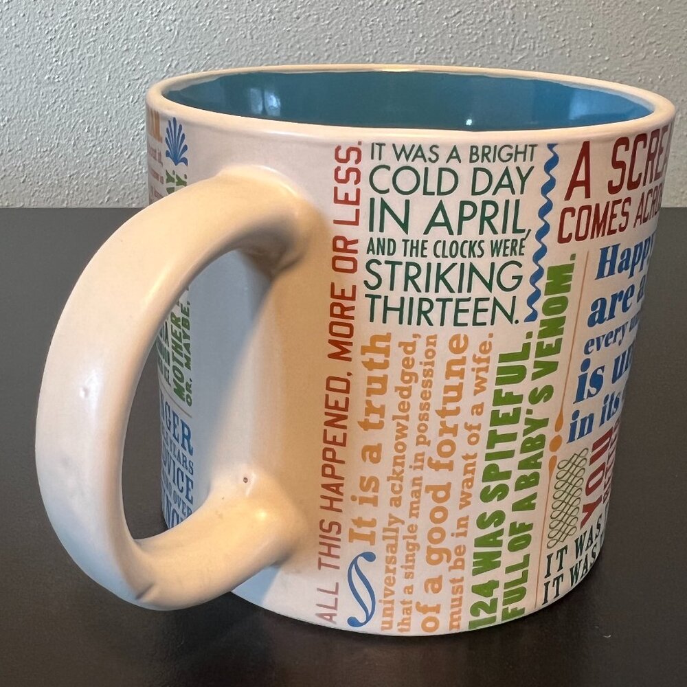 The Unemployed Philosophers Guild “FIRST LINES OF LITERATURE” Quotes Mug ~ Books - Picture 9 of 16